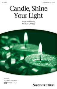 Candle, Shine Your Light Three-Part Mixed choral sheet music cover Thumbnail